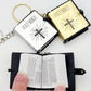 *12 TOTAL Keychain Bible* 4x Gold Silver Black Paper Pendant Holy Religious