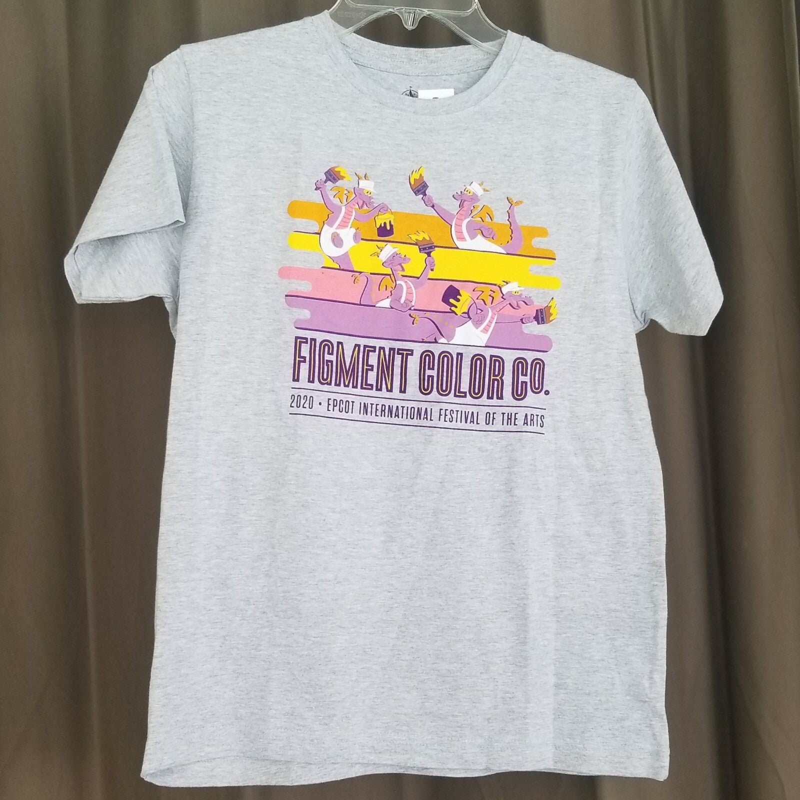 Youth Large Epcot 2020 Festival of the Arts Figment Color T-Shirt Disney Parks