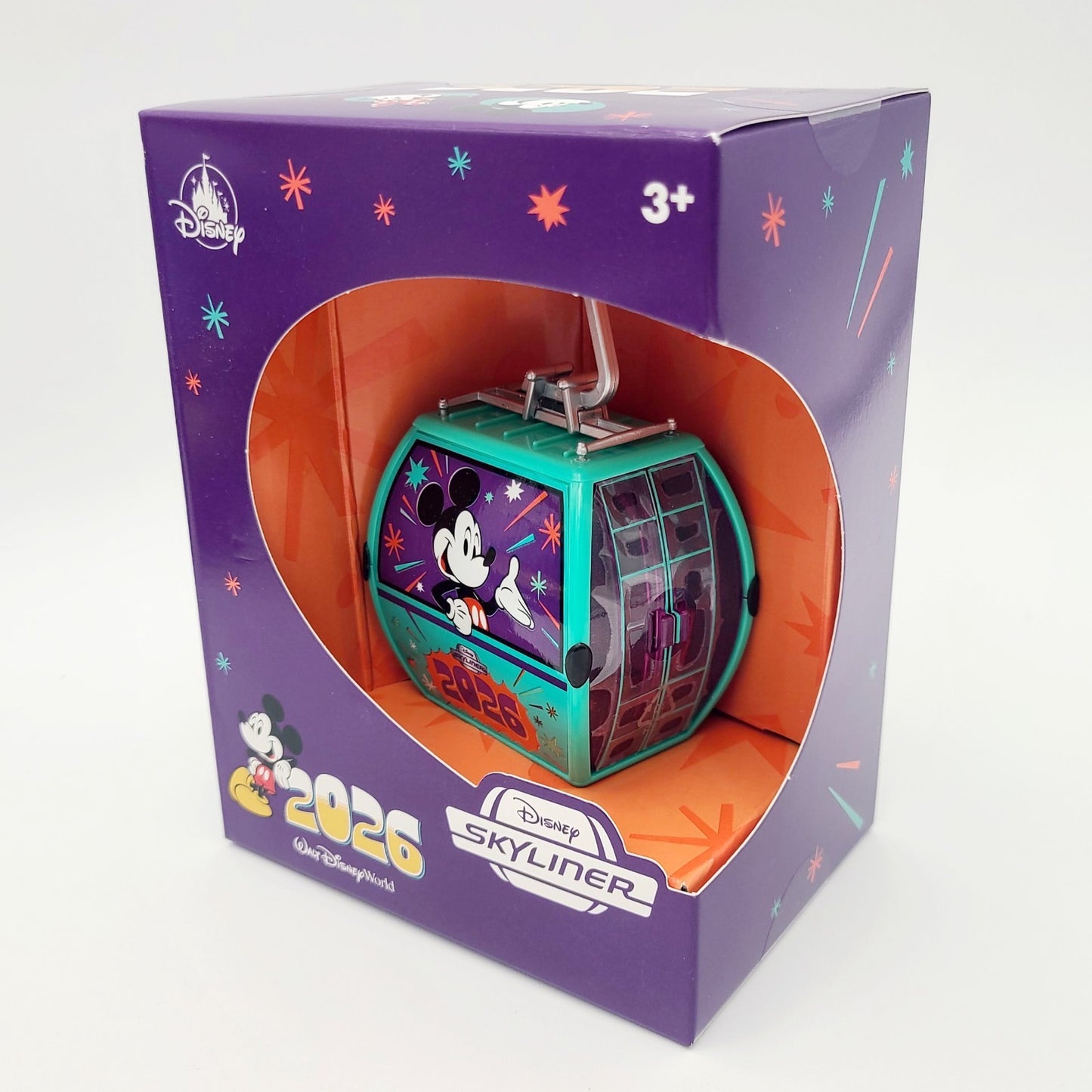 2026 Disney Parks Skyliner Gondola w/ Stand Dates Year Mickey Mouse Toy Display