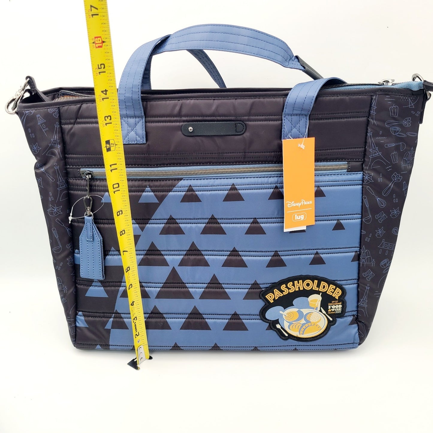 2025 Disney Parks Lug EPCOT Food & Wine Festival Passholder Paddle Tote Bag AP