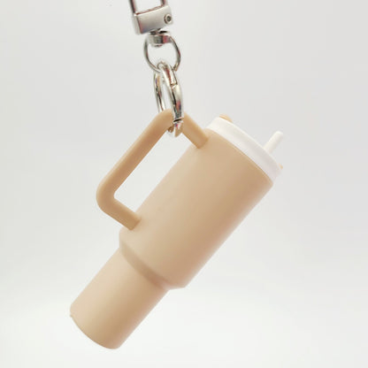 Mini Tumbler Cup Keychain Pendant Lipstick Holder Backpack Charm NEW