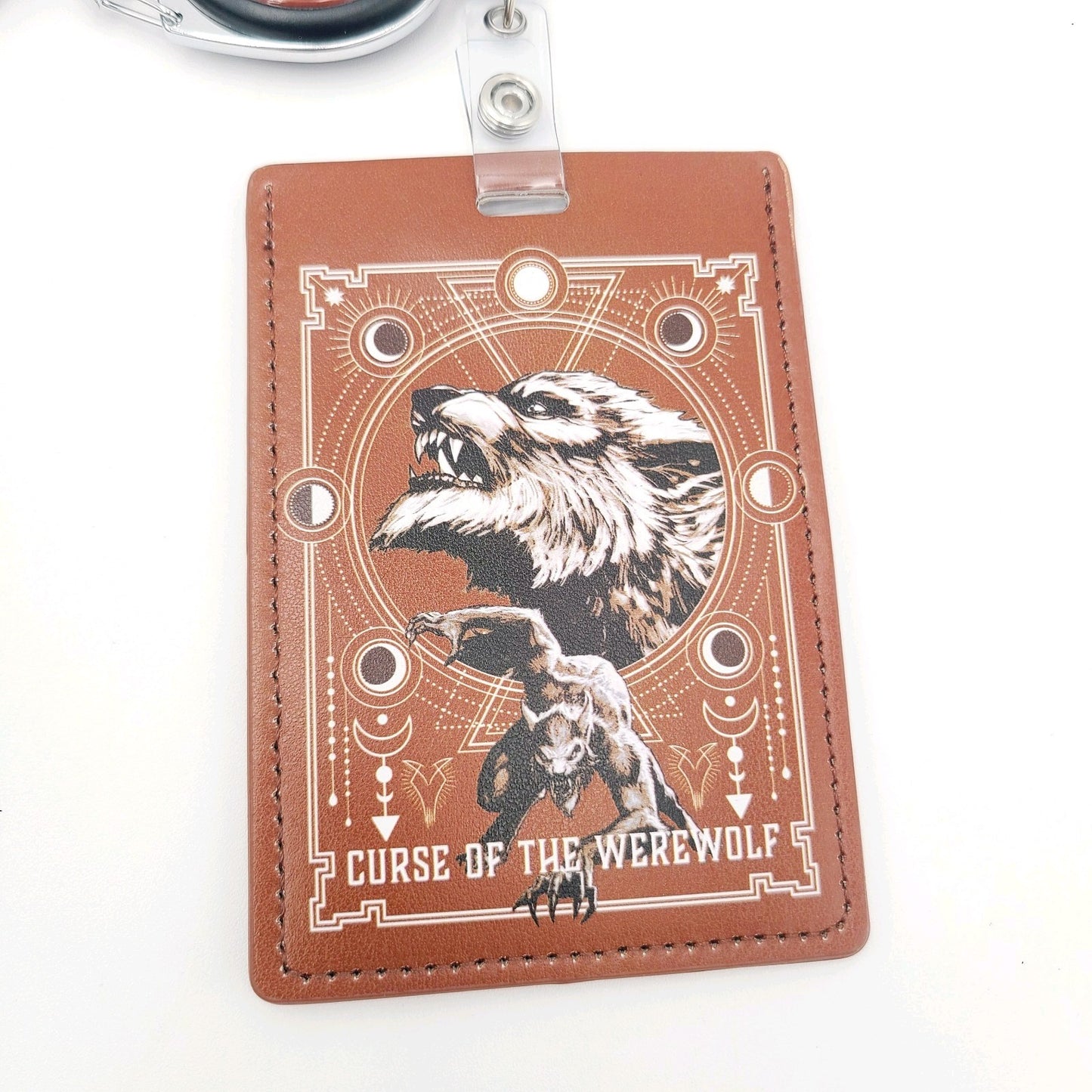 Universal Studios EPIC Dark Universe Curse Of The Werewolf Brown ID Badge Reel