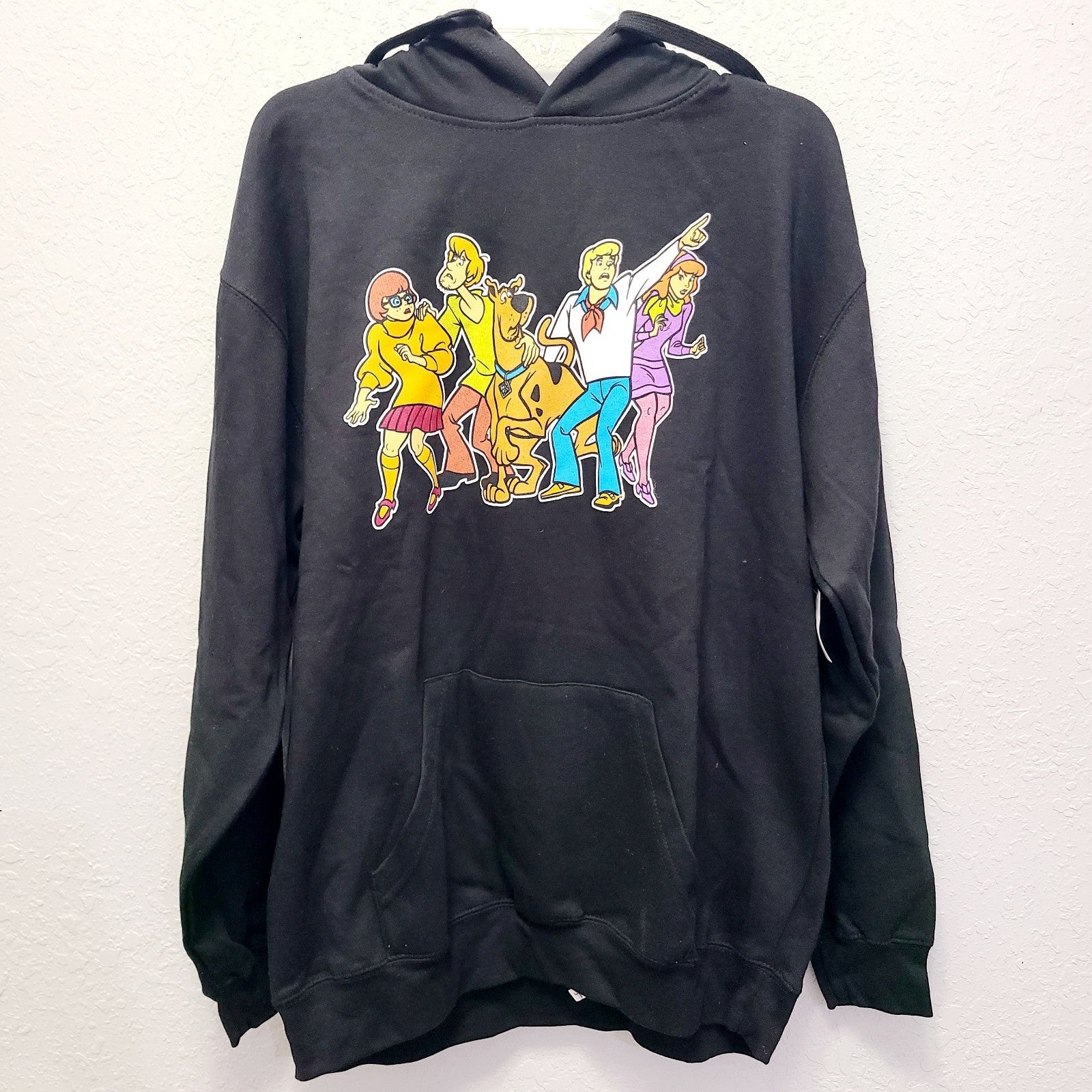 LARGE Scooby Doo Hoodie Sweatshirt Universal Studio Orlando Black Shaggy Velma