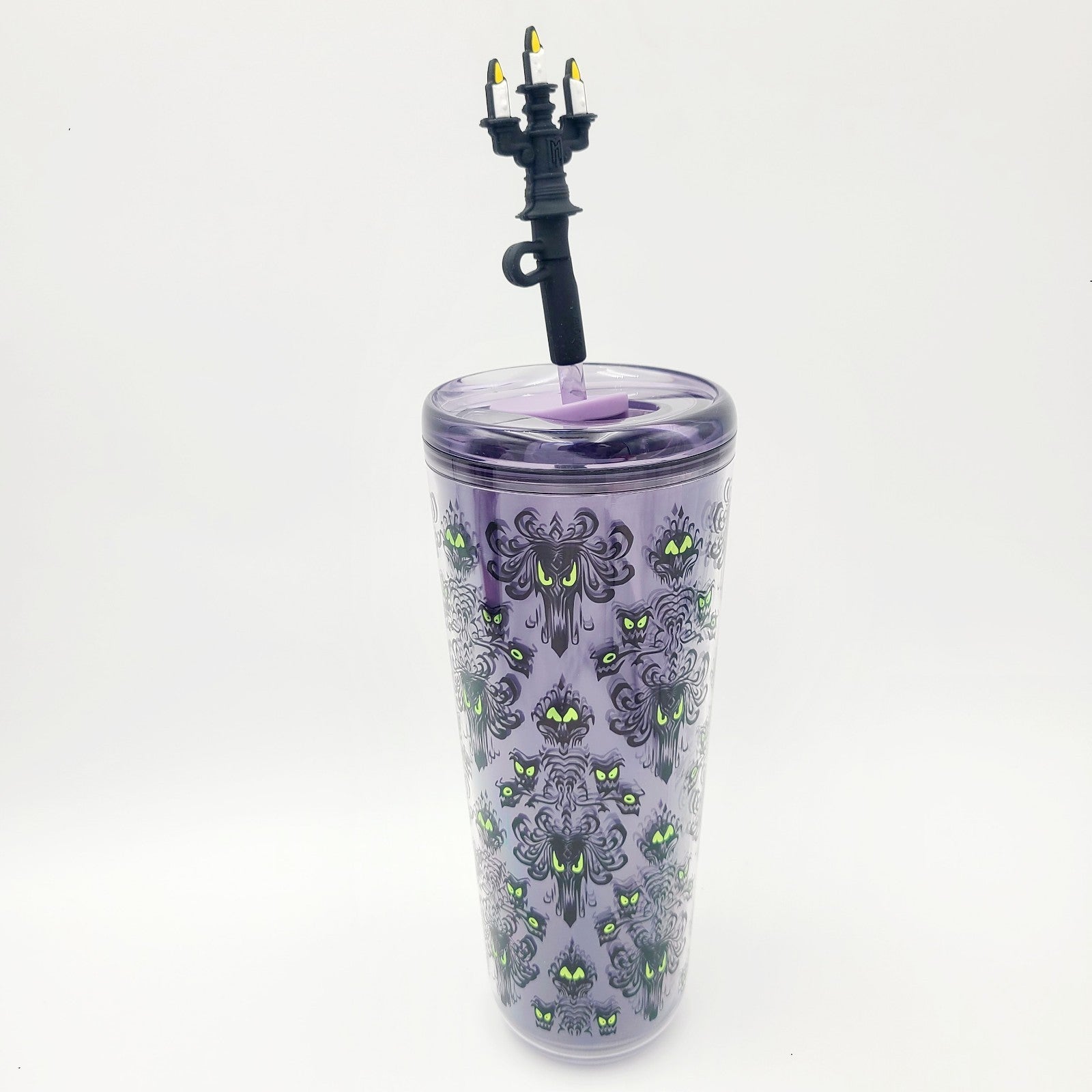 2026 Disney Parks Starbucks Haunted Mansion Wallpaper Travel 24 Oz Tumbler New