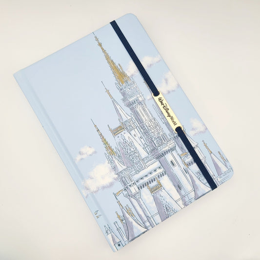 Walt Disney World Parks WDW 2026 Cinderella Castle Notebook Journal Blue New