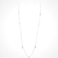 CRISLU Disney Parks Mickey Minnie Mouse Station Necklace Sterling Platinum HTF