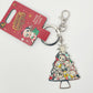 2025 Disney Parks Christmas Tree Characters Metal Bag Charm Keychain Mickey NEW