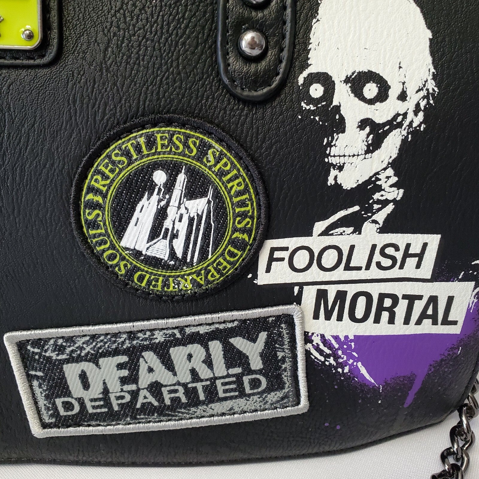 NEW Walt Disney World Park Loungefly Haunted Mansion Satchel Purse Crossbody Bag