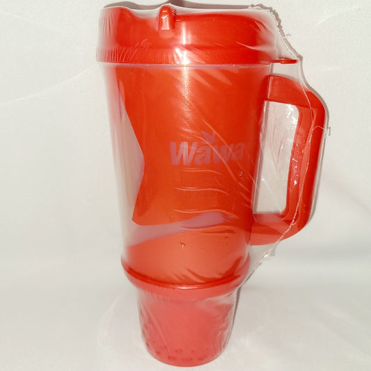 WAWA Official Travel Tumbler With Lid 32 oz Cold Drinks Cup Red Mug w/ Goose NEW