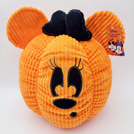 *Minnie Plush Pillow* 2026 Disney Mouse Orange Pumpkin Halloween NEW