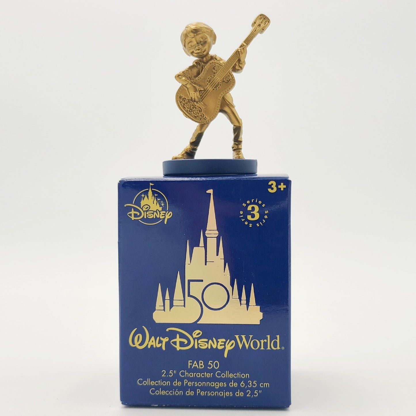 *Coco Miguel* Disney World Parks 50th Anniversary Fab 50 Blind Box Gold Figure