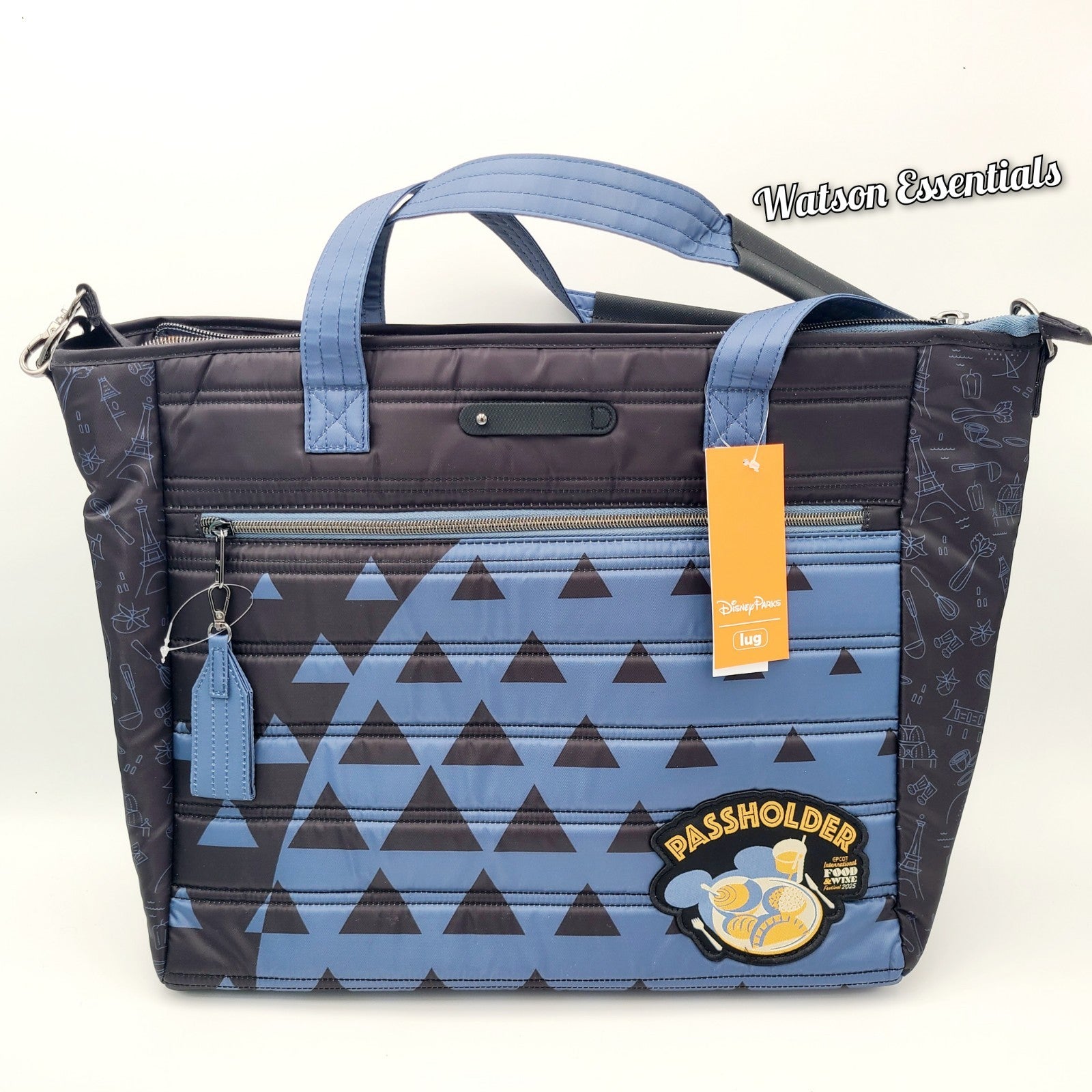 2025 Disney Parks Lug EPCOT Food & Wine Festival Passholder Paddle Tote Bag AP