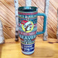 Buc-ee's 2026 Christmas Yukon 40 oz Tumbler Reindeer Beaver Red Ugly Sweater NEW