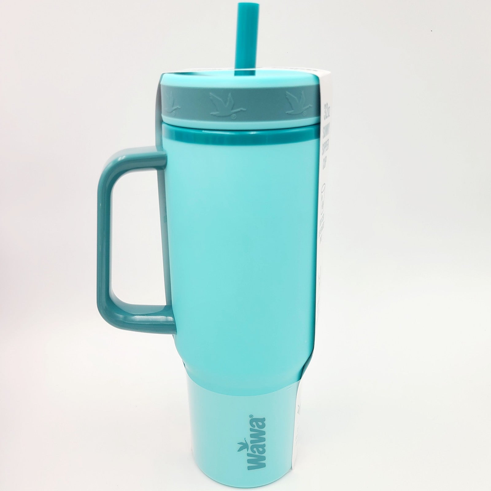 *Set of 4* Wawa Tumbler Mug w/Handle 32 Oz ICED BEVERAGE Teal Pink Purple Yellow