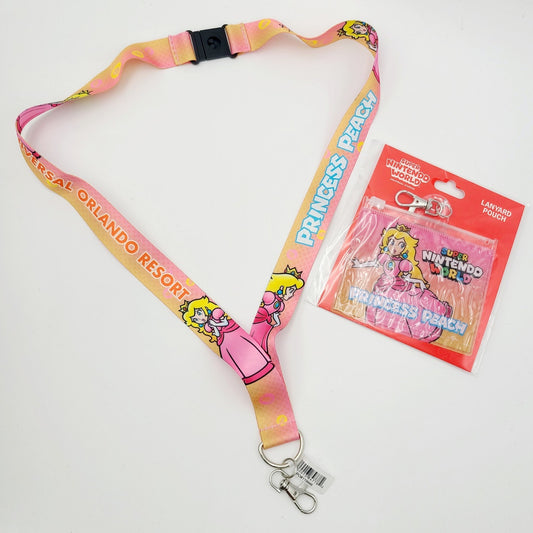 EPIC Universe Super Nintendo World Princess Peach Lanyard Pouch Universal Studio