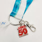 Universal Studios Orlando Florida Jaws 50th Anniversary Reversible Lanyard Shark
