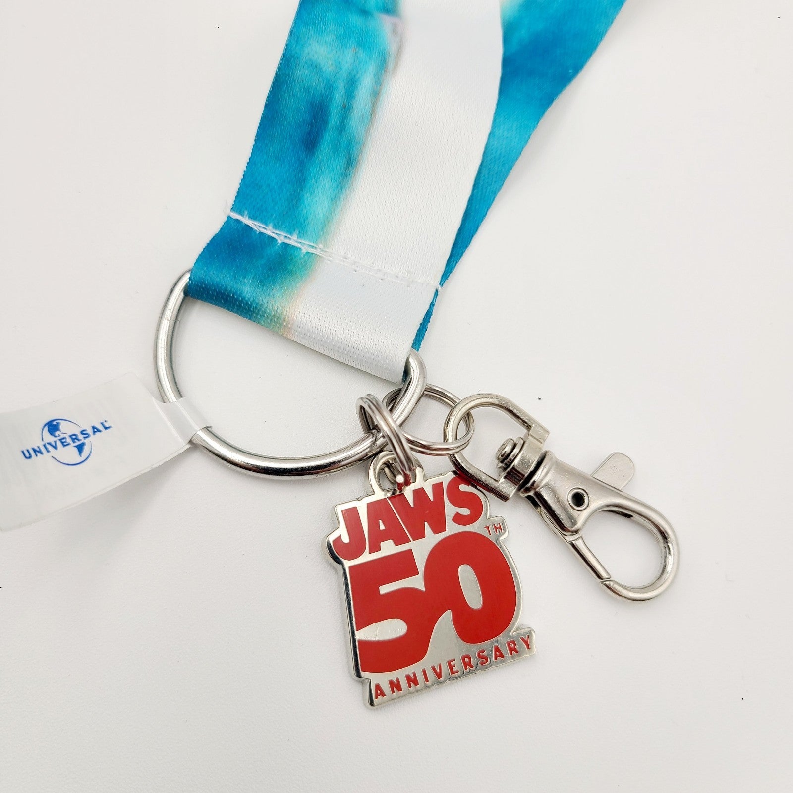 Universal Studios Orlando Florida Jaws 50th Anniversary Reversible Lanyard Shark