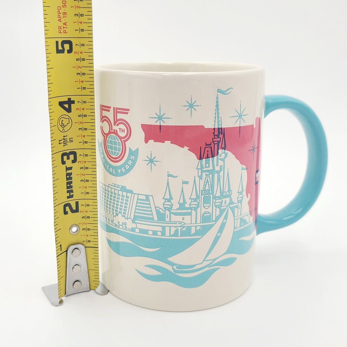 Disney Parks 2026 WDW 55th Anniversary Magic Kingdom Castle Ceramic Coffee Mug