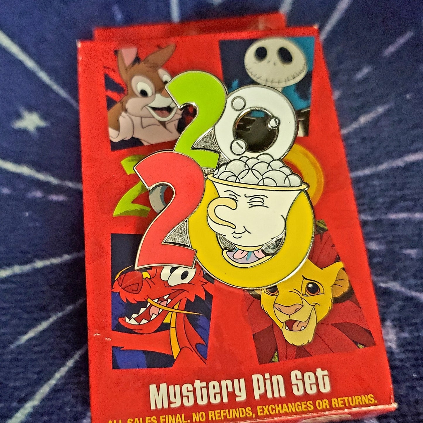 *5 Pin Set* Disney Parks 2020 Mystery Box Pooh, Mushu, Sebastian, Simba, & Chip