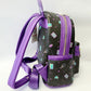 2021 Walt Disney World Park Loungefly Hocus Pocus Backpack Black Purple Mini Bag