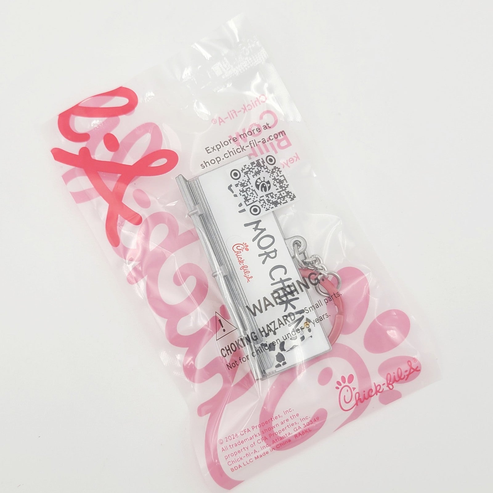 2026 Chick-fil-A Cow Billboard Keychain LIMITED EDITION Eat Mor Chikin Chicken