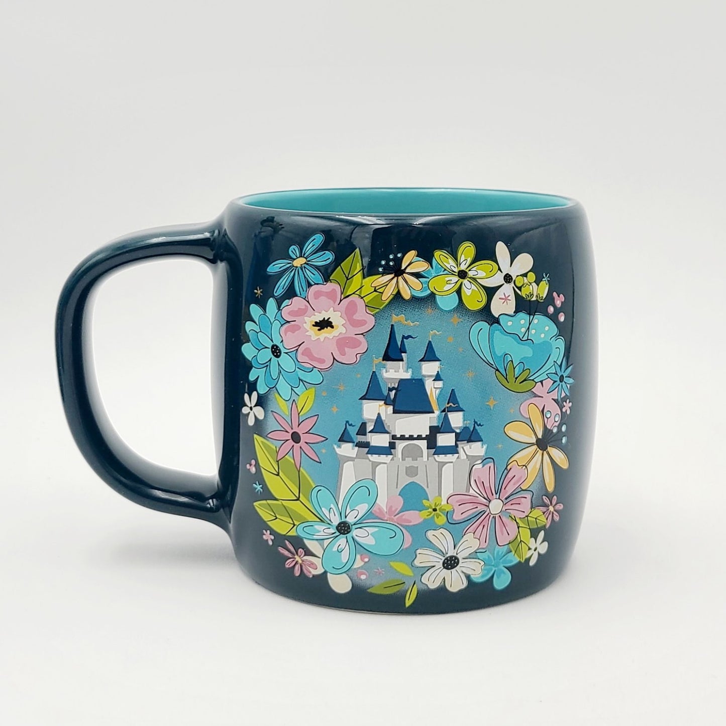 2026 Walt Disney World Park Floral Cinderella Castle Art Coffee Mug 13 Oz Flower