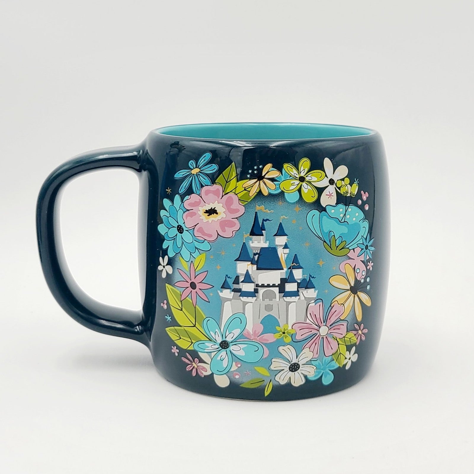 2026 Walt Disney World Park Floral Cinderella Castle Art Coffee Mug 13 Oz Flower