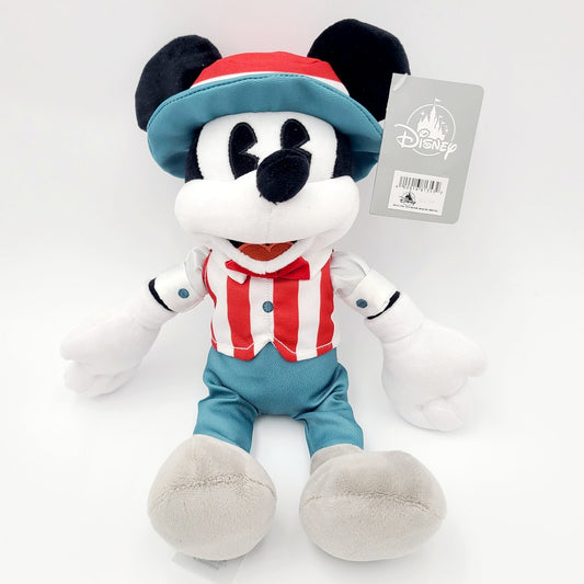 NEW Disney Store Mickey Mouse American Plush USA Patriotic Red White Blue