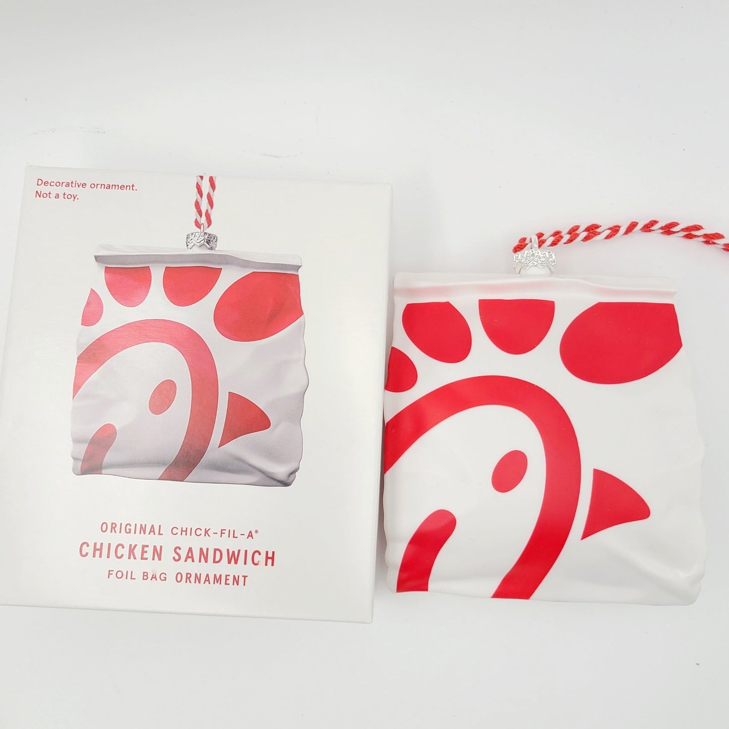 Chick-fil-A Original Chicken Sandwich Bag Holiday Ornament 2025 LIMITED EDITION