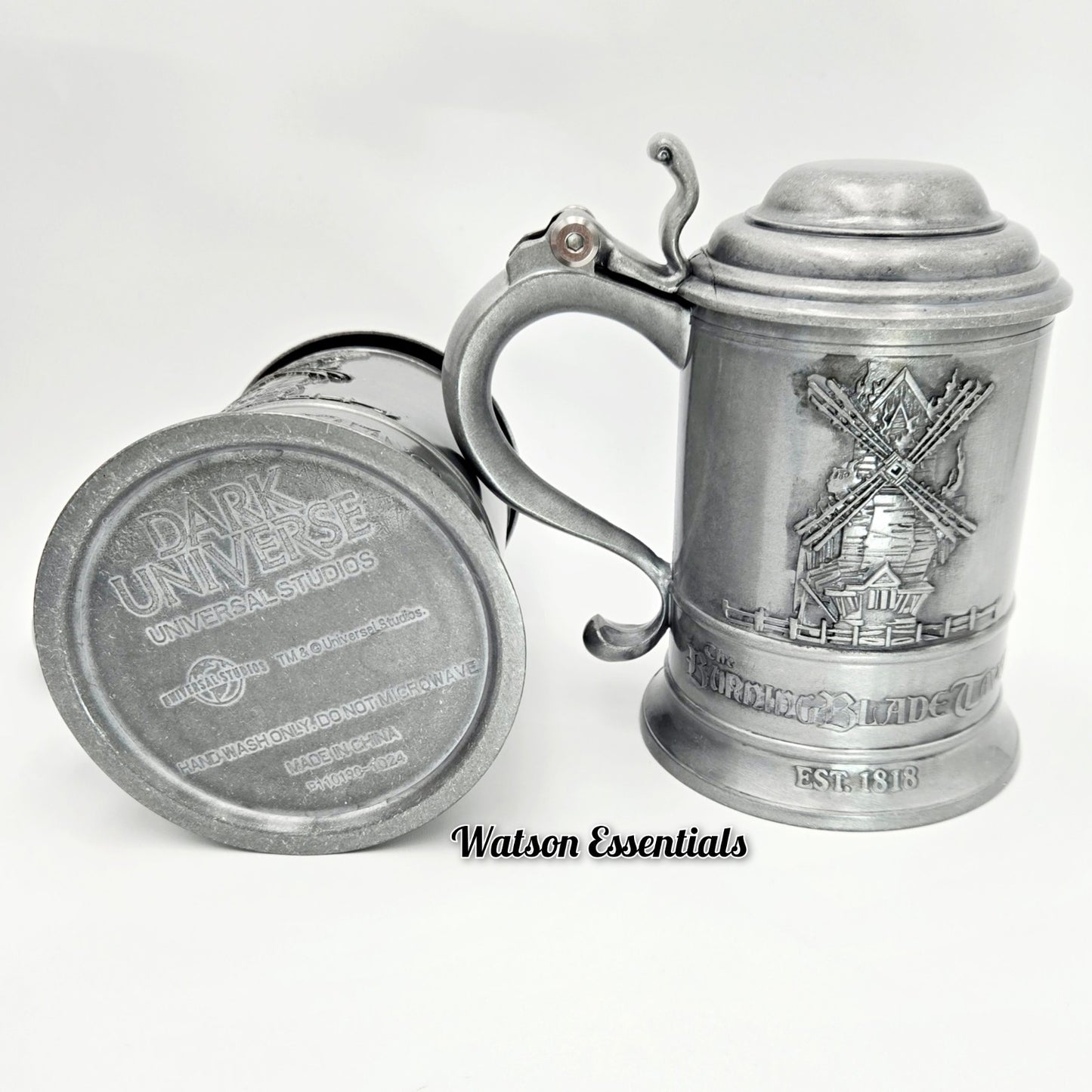 (1) Metal Stein EPIC Dark Universe Darkmoor Burning Blade Tavern Beer Universal
