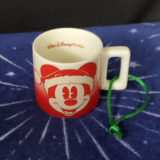 *2022 Ornament* Disney Parks Mickey Mouse Starbucks Christmas Holiday 2" Mug