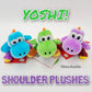 Set of 3 EPIC Universal Studios Super Nintendo World Yoshi Shoulder Magnet Plush