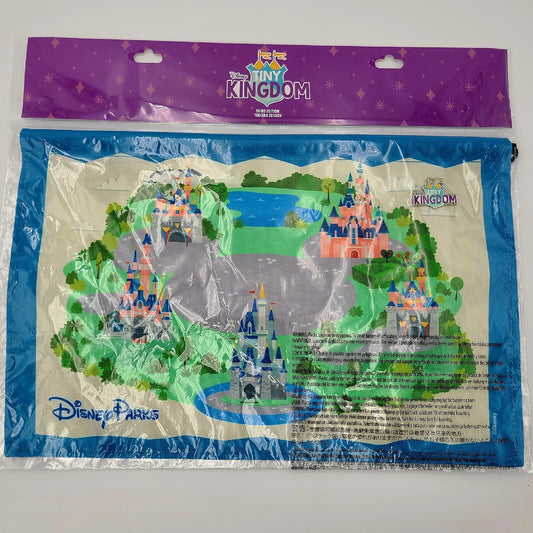 NEW Rare Five Castles Disney Tiny Kingdom Third Edition Canvas Map With Logo Pin