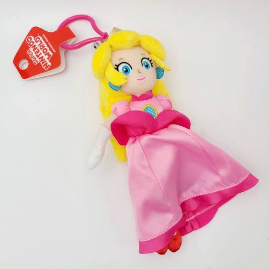 Princess Peach Plush Keychain Universal EPIC Universe Super Nintendo World NEW