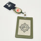Universal Studios Jurassic Park Camo Dinosaur ID Reel Badge Holder Exclusive NEW