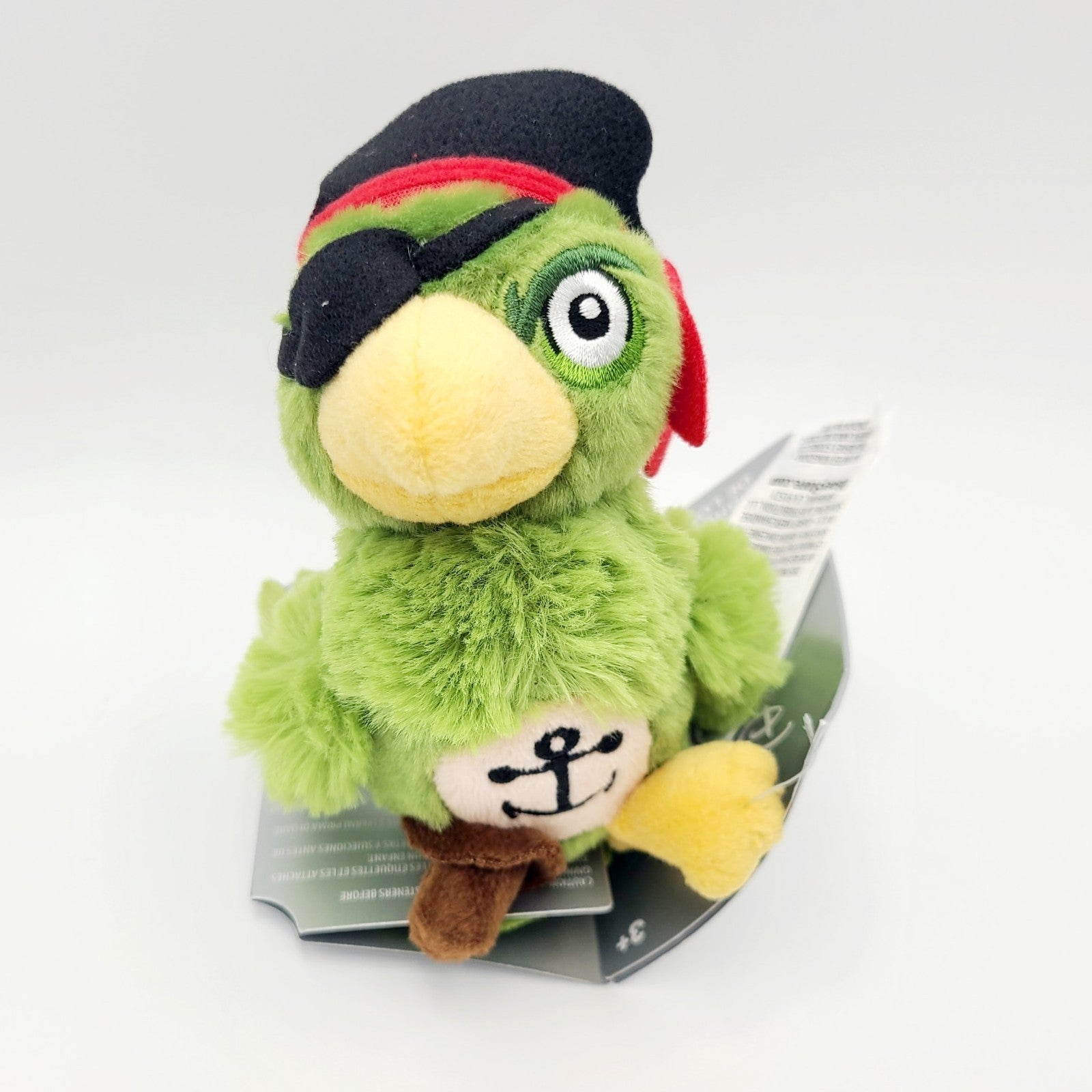 Disney Parks Pirates of the Caribbean Pirate Parrot Magnetic Shoulder Plush NEW