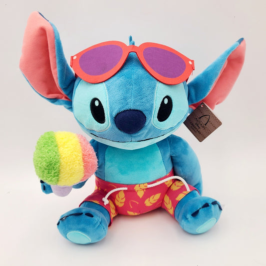 2025 Disney Parks Aulani Resort Stitch Snow Cone Live Action Plush 13” New