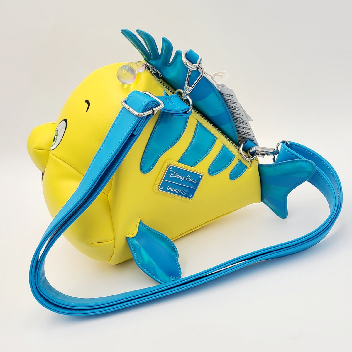 Disney Parks 2026 The Little Mermaid Flounder Fish Crossbody Bag Loungefly New