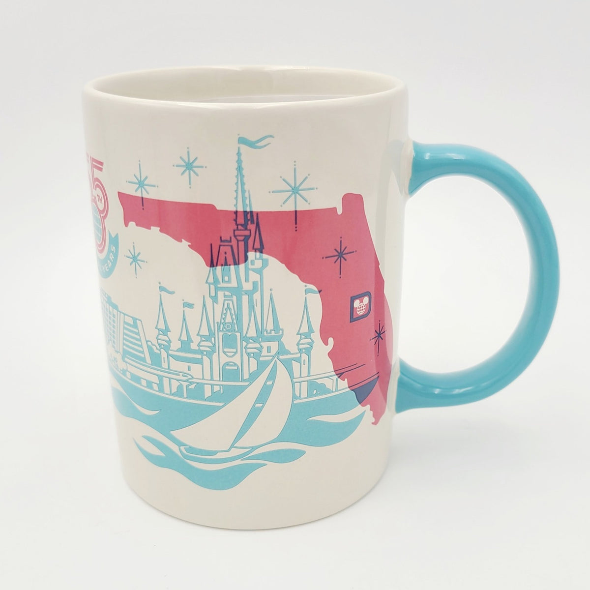 Disney Parks 2026 WDW 55th Anniversary Magic Kingdom Castle Ceramic Coffee Mug