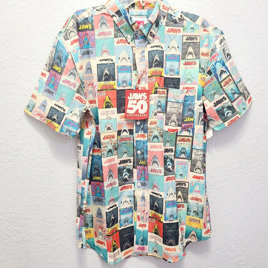 Rsvlts LARGE 2025 Universal Studios JAWS 50th Anniversary Shirt Kunuflex NEW