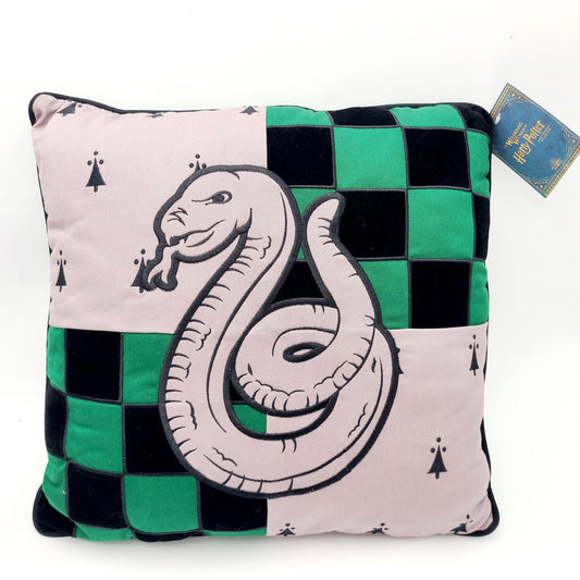 NEW Harry Potter Slytherin Pillow  Universal Studios Wizarding World 16" x 16