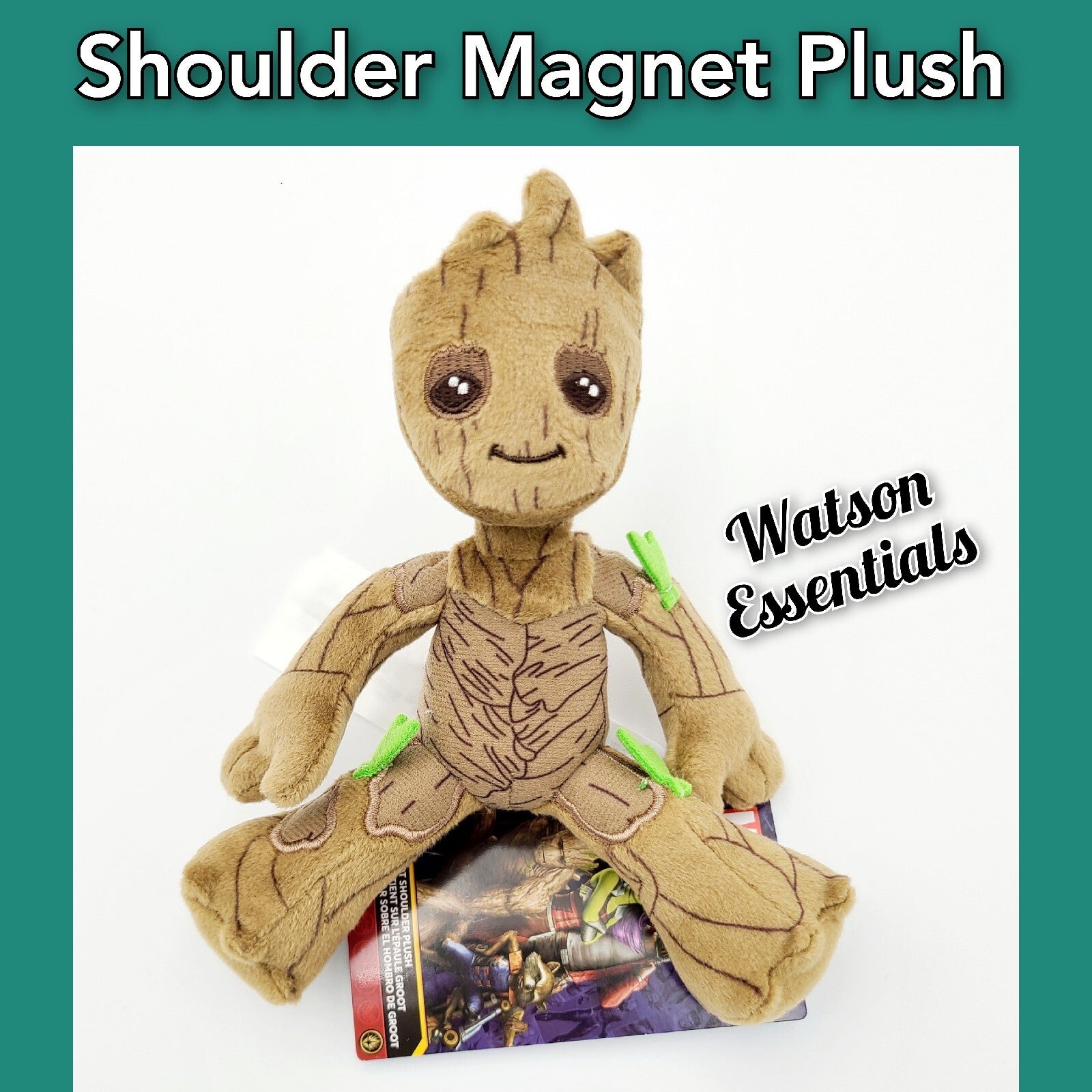 Disney Parks Guardians Galaxy Volume 2 Baby Groot Shoulder Magnet Pal Plush Toy