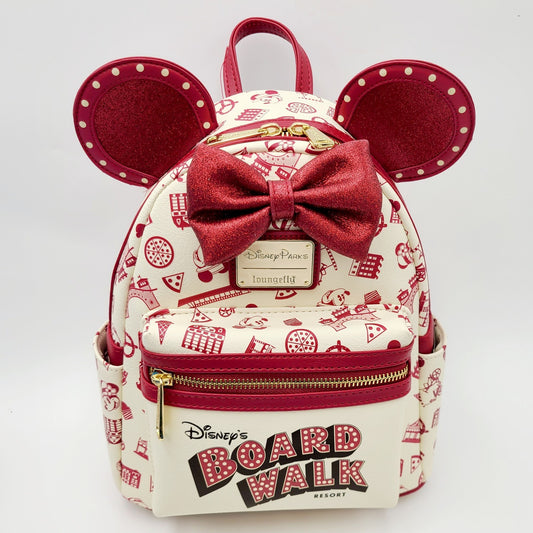 SCENTED Walt Disney World Park Boardwalk Resort Loungefly Backpack Mickey Minnie
