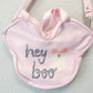 2026 Disney Parks Halloween Hey Boo Ghost Pumpkin Pink Minnie Canvas Tote Bag