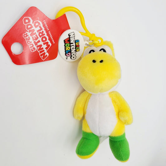 YELLOW Yoshi Plush Keychain Universal Orlando EPIC Universe Super Nintendo World