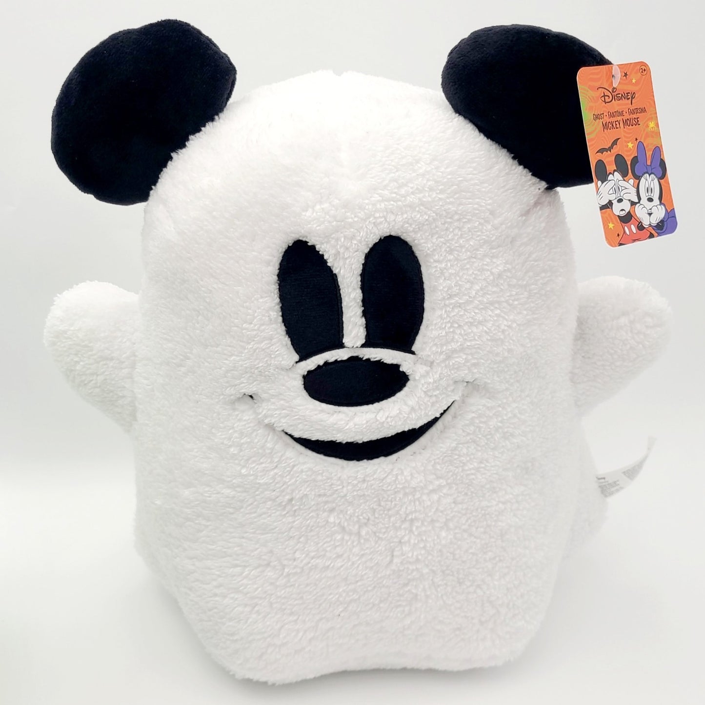 *15" Tall Plush* Disney 2025 Halloween Mickey Mouse Ghost Throw Pillow Stuffed