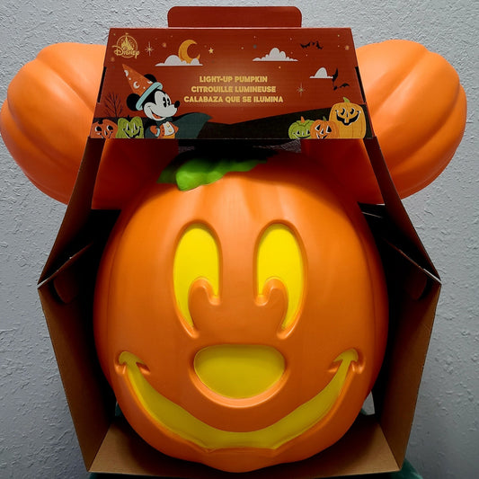 LARGE 21" Mickey Light Up Pumpkin 🎃 2025 Disney World Parks WDW Halloween  NEW