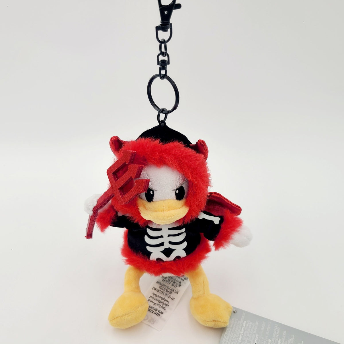 2026 Disney World Parks Donald Duck Devil Halloween Plush Bag Charm Keychain New
