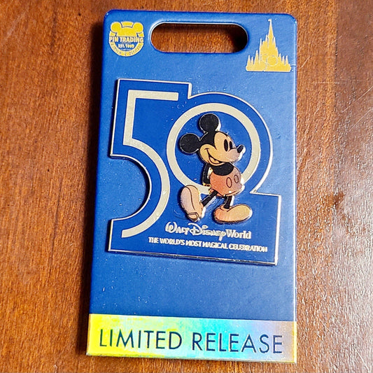 Walt Disney World Parks WDW 50th Anniversary Mickey Mouse Limited Release Pin
