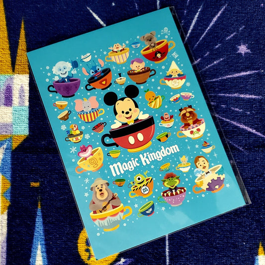 2021 Disney Parks Jerrod Maruyama Postcard Magic Kingdom Cuties 50th Anniversary